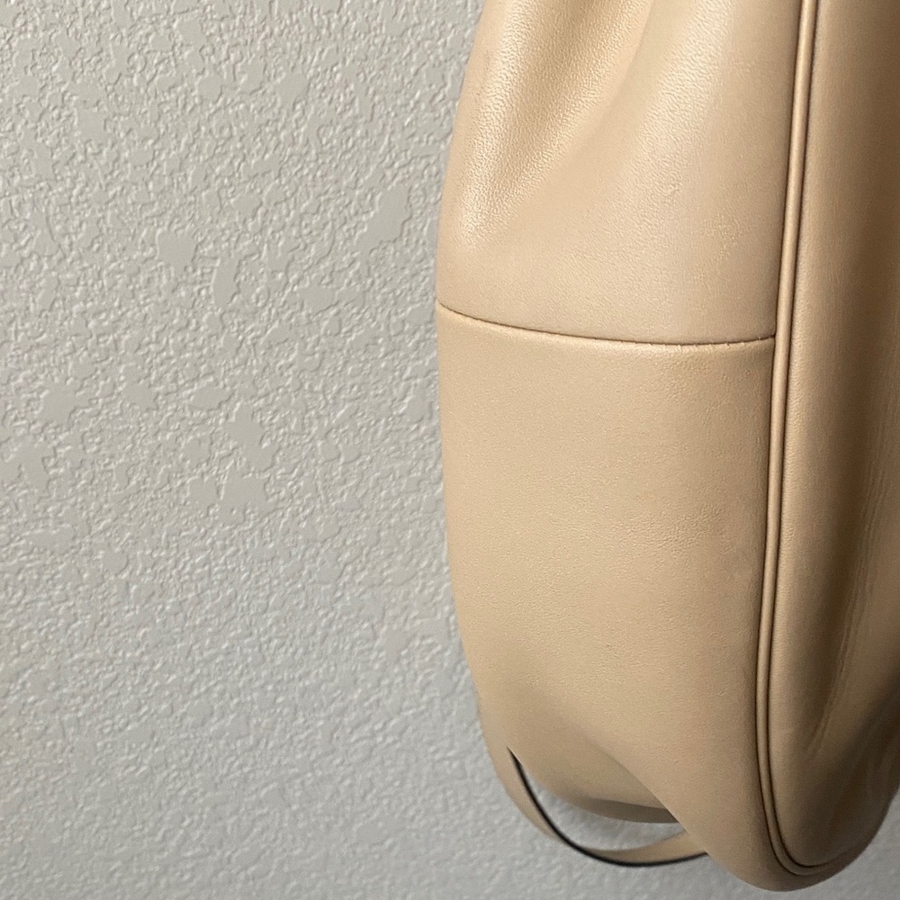 COACH Beachwood Beige Leather Snap NOMAD Hobo Shoulder Bag Purse #36026 - Picture 12 of 16